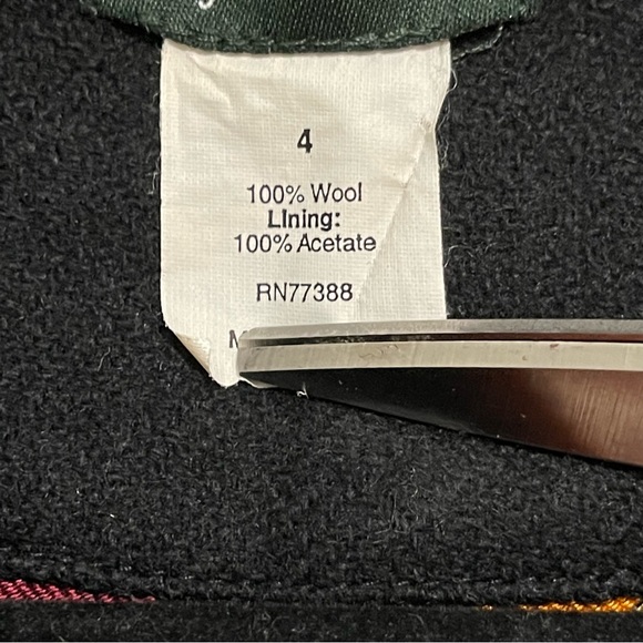 J. Crew Robert Noble Black Wool Jacket Blazer Scotland Size 4 - Picture 6 of 11